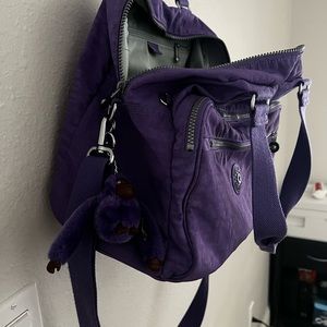 Kipling purple travel bag